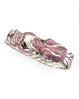 Naga Dragon Head Bracelet, Pink Sapphire   John Hardy   Pink