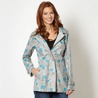 Mantaray Grey floral pattern shower proof jacket