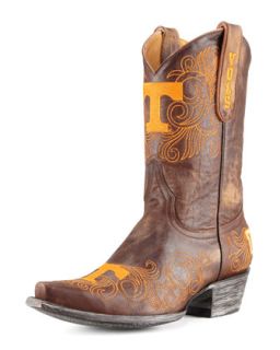 University of Tennessee Short Gameday Boots, Brass   Gameday Boot Company  