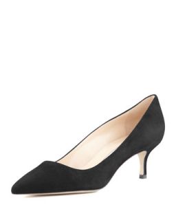 BB Suede 50mm Pump, Charcoal (Made to Order)   Manolo Blahnik   Charcoal (42.