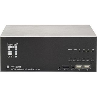 LevelOne NVR 0204 2 Way Audio H.264 MPEG 4 Part 2 MJPEG DVR System