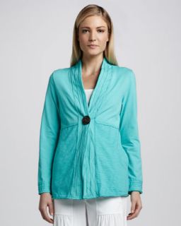 Womens Global Single Button Jacket   Neon Buddha   Clean turq (MEDIUM/10 12)
