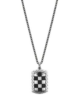 Mens Classic Chain Silver/Steel Dog Tag Necklace   John Hardy   Steel