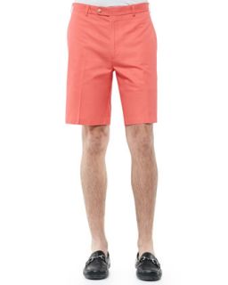 Mens Lightweight Washed Twill Shorts   Peter Millar   Red (40)