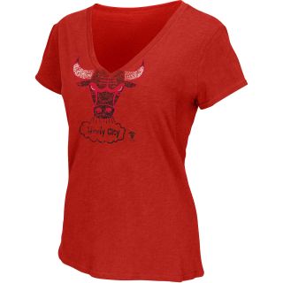 G III Womens Womens Chicago Bulls Logo Slub T Shirt   Size Xl, Red