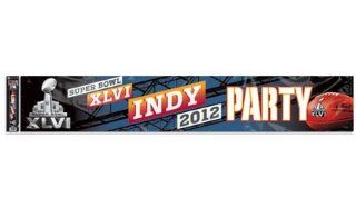 NFL Super Bowl XLVI 46 Huge 12x65 inch Superbowl Party Banner  Outdoor Flags  Sports & Outdoors