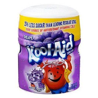 Kool aid Grape Mix 19 Oz Container (2 Pack)  Powdered Soft Drink Mixes  Grocery & Gourmet Food