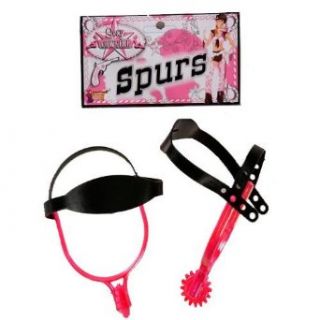 Pink Sexy Cowgirl Spurs Costume Accessories Clothing