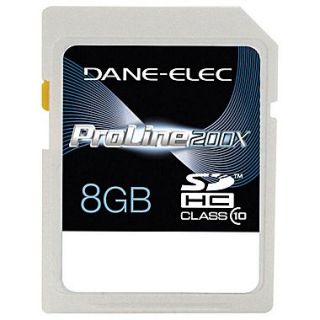 Dane Elec 8GB SDHC (Secure Digital High Capacity) Class 10 Flash Memory Card