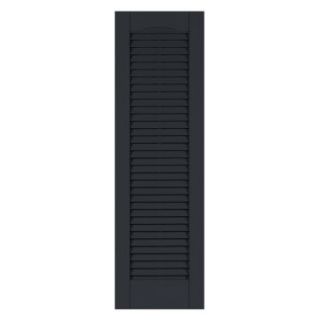Perfect Shutters 9W in. Louvered Cathedral Top Vinyl Shutters   Exterior Window Shutters
