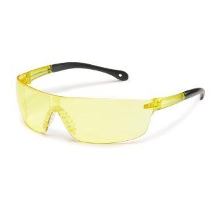 Gateway Safety 4475 StarLite Squared Ultra Light Safety Glasses, Amber Lens, Amber Temple (Pack of 10)