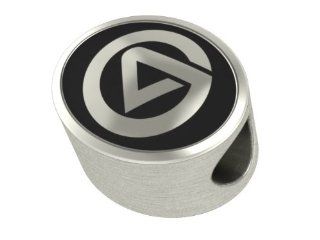 Grand Valley GVSU Collegiate Bead Fits Most Pandora Style Bracelets Including Pandora, Chamilia, Biagi, Zable, Troll and More. This High Quality Bead Is in Stock for Immediate Shipping Jewelry