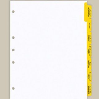 Corporate Minute Book Index Tabs 