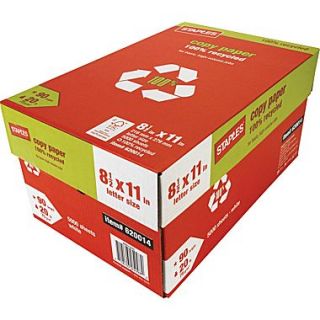 100% Recycled Copy Paper, 8 1/2 x 11, Case