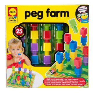 ALEX Toys   Early Learning Peg Farm  Little Hands 1477 Toys & Games