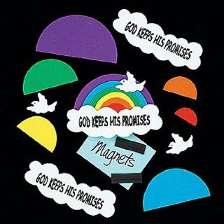 God Keeps His Promises Rainbow Magnet Craft Kit (1 dz) Toys & Games