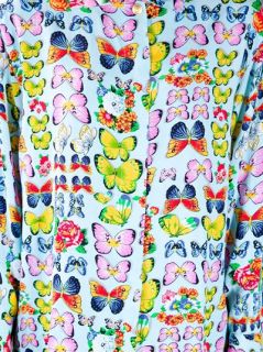 Gianni Versace Vintage Butterfly Print Shirt