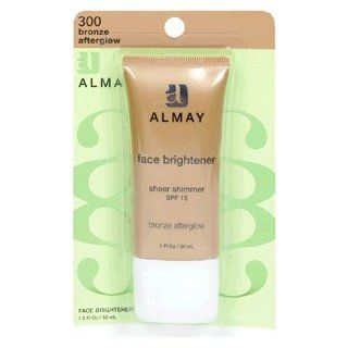 Almay Face Brightener with SPF 15, Bronze Afterglow 300, 1 Ounce Tube  Face Bronzers  Beauty