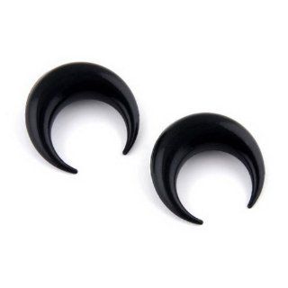 Black Flexible Silicone Ear Pincher   6G Body Piercing Plugs Jewelry