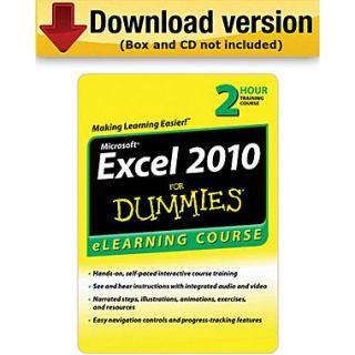Excel 2010 For Dummies   6 Month Access for Windows (1 User) 