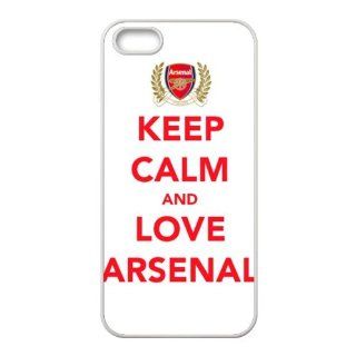 Keep Calm and Love Arsenal Apple Iphone 5/5S TPU Cases Cell Phones & Accessories