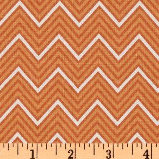 44'' Wide Annette Tatum Boho Chevron Orange Fabric By The Yard