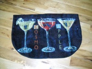 Cosmo Apple Martini Plush Kitchen Bar Throw Rug Accent Rugs Kitchen Mats Kitchen & Dining