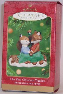 Hallmark Keepsake Ornament   Our First Christmas Together 2001 (QX8405)   Decorative Hanging Ornaments