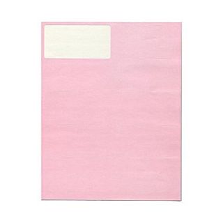 JAM Paper 4 x 2 Mailing Address Labels, Baby Pink, 10/Page, 120/Pack