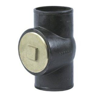 Tyler 3NHCOTEE Tee cleanout less plug hubless 3in 3NHCOTEE   Pipe Fittings  
