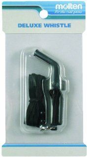 Molten Deluxe Pea less Whistle (Black)  Coach And Referee Whistles  Sports & Outdoors