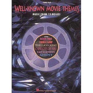 Well Known Movie Themes Piano Solo 9780793548064 Books