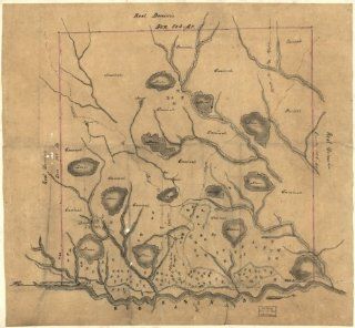 Land grants, Louisiana, Sabine & De Soto Parish Map of Las Ormigas Grant, Sabine   Wall Maps