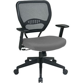 Office Star Space Fabric Professional Air Grid Back Manager Chair, Gray Fabric Seat