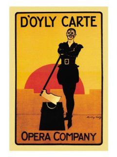 The Executioner D'Oyly Carte Opera Company Wall Decal 18 x 24 in (Without border 15 x 22 in)   Wall Decor Stickers  