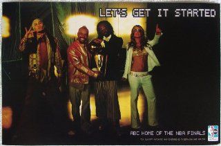 The Black Eyed Peas   Lets Get It Started   Poster   Elephunk   New   Rare   Fergie   Stacy Ann Ferguson   Wild Orchid   will.i.am   William James Adams, Jr.   apl.de.ap   Allan Pineda Lindo, Jr.   Tribal Nation   Atban Klann   NBA   Artwork