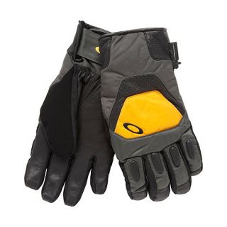 Oakley Dark grey leather palm ski gloves