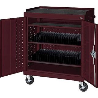 Sandusky Mobile Tablet Cart, Burgundy