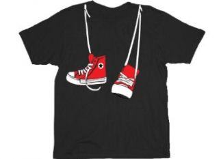 Step Brothers Shoe Sneakers Hanging Black Adult T shirt Tee Clothing