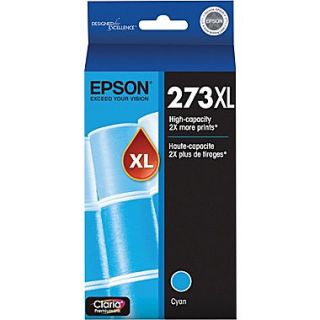 Epson 273XL Cyan Ink Cartridge (T273XL220 S), High Yield