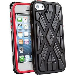G Form X Style RPT Hybrid Case For iPhone 5, Black/Red