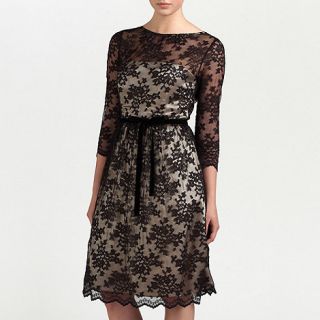 Ariella London Black/Champagne Millie Lace short dress