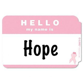 C Line Products   C Line   Self Adhesive Pink Ribbon Name Badges, 2 1/4 x 3 1/2, Pink, 75/Box   Sold As 1 Box   Support the search for a cure with these badges that feature the pink ribbon symbol.   25 cents from the sale of each box will be donated to sup