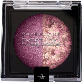 Maybelline New York Eye Studio Color Pearls Marbleized Eyeshadow, Duo Persuasive Plum, 0.09 Ounce  Eye Shadows  Beauty