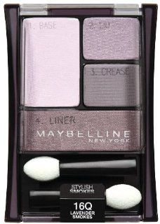 Maybelline New York Expert Wear Eyeshadow Quads, 16q Lavender Smokes Stylish Smokes, 0.17 Ounce  Eye Shadows  Beauty