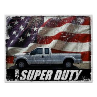 2013 F 250 Super Duty SuperCab XL Long Bed Posters