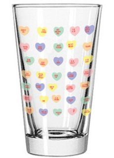 MEAN CANDY HEARTS PINT GLASS Kitchen & Dining