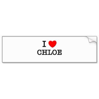 I Love Chloe Bumper Sticker
