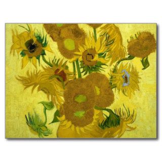 Vincent Van Gogh Vase With Fifteen Sunflowers 1888 Post Cards