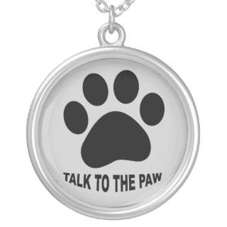 Dog lover necklace with paw print